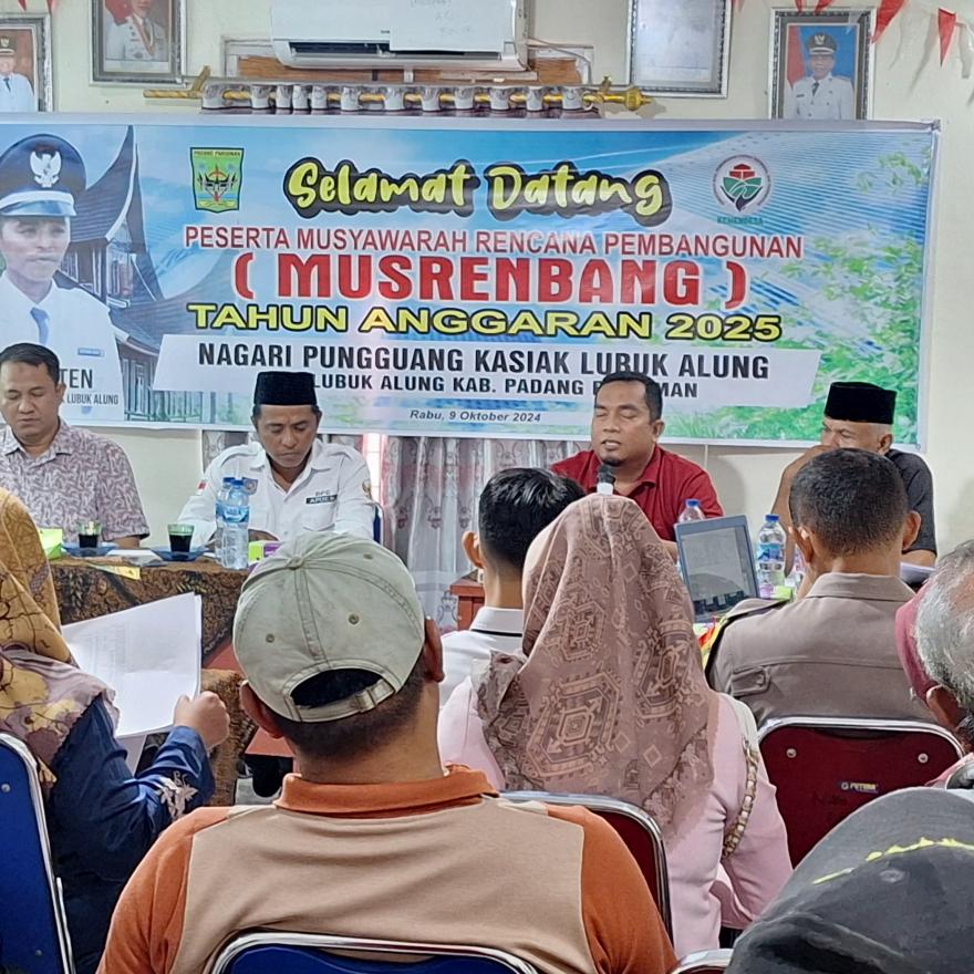 Musyawarah Perencanaan Pembangunan (Musrenbang) Nagari Pungguang Kasiak Lubuk Alung Tahun 2025